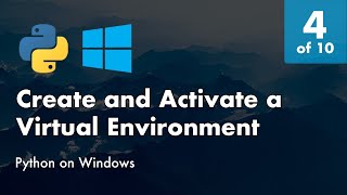 Install Python 38 on Windows 10  4 of 10  Create and Activate a Virtual Environment with Pipenv [upl. by Andra629]