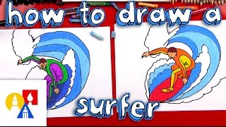 How To Draw A Surfer [upl. by Patrizius908]