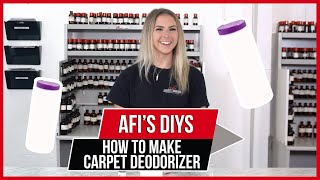 How to make Carpet Deodorizer  AFIs DIYs [upl. by Ysnil]