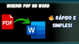 Microsoft Word 365  Aula 6  Como inserir PDF no Word [upl. by Wack]