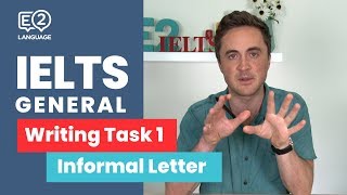 E2 IELTS General Writing Task 1  Informal Letters  TOP TIPS with Jay [upl. by Pisano]