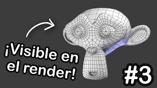 Trucos Blender 3 Renderizado de la Malla 3D Wireframe [upl. by Volnay72]