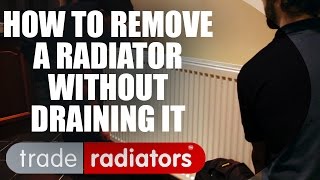 How To Remove A Radiator Without Draining It [upl. by Nodrog5]