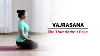 Vajrasana  Thunderbolt Yoga Pose  Steps  Benefits  Yogic Fitness [upl. by Ayikaz]