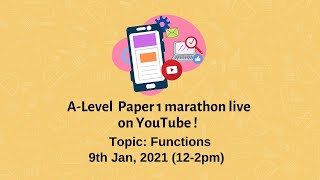 ZAINEMATICS A LEVELS P1 FUNCTIONS WITH EXAM QUESTION VARIATIONS [upl. by Annavoj247]