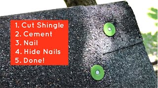 How to Finish a Ridge Cap  Install Last Shingle on Ridge Cap on a Roof [upl. by Nylessej955]