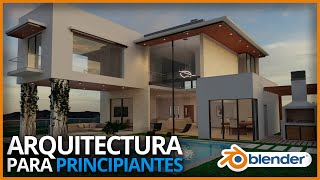 Cómo Hacer diseños Arquitectónicos en Blender  Tutorial diseño de interiores y exteriores [upl. by Nerua]