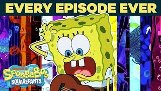 Every Episode EVER 🤪 SpongeBob Title Cards [upl. by Torhert]