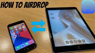 How To Use AirDrop To Send Photos amp Videos On iPad amp iPhones IOS14 2021 [upl. by Gianna]