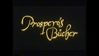 Prosperos Bücher 1991  DEUTSCHER TRAILER [upl. by Callie703]