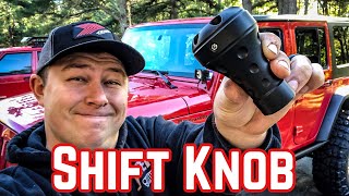 Jeep Wrangler Shift Knob Upgrade [upl. by Joela]