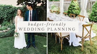 MINIMAL  BudgetFriendly Wedding Planning  How Much Our Backyard Wedding Cost [upl. by Eiral642]