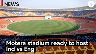 Ahmedabads Motera Stadium all set to host first international test match  Ind vs Eng Test [upl. by Notla]