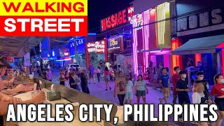 Walking Street 2023 Walking Tour  Whats Going On in Angeles City This 2023  Philippines Nightlife [upl. by Philip]