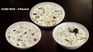 3 Ways  Curd Rice Recipe  Dahi Chawal  Thayir Sadam CookingShooking [upl. by Eirotal]