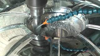 WHEEL REPAIR FILL N DRILL BOLT PATTERN CONVERT [upl. by Diannne]