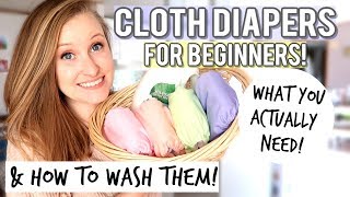 CLOTH DIAPERS FOR BEGINNERS  CLOTH DIAPER ROUTINE [upl. by Uos]