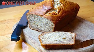 3 Ingredient Banana Bread  One Pot Chef [upl. by Lore117]