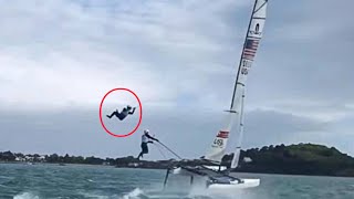 EXTREME SAILING NACRA FAILS Foiling [upl. by Bathelda771]