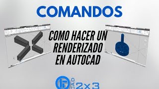 Como Hacer un Renderizado en AutoCAD [upl. by Sivek]