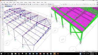 DISEÑO DE NAVE INDUSTRIAL SAP2000  PARTE 2 [upl. by Bouchier520]