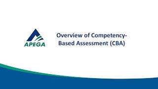 1 Overview of CompetencyBased Assessment CBA [upl. by Gee]