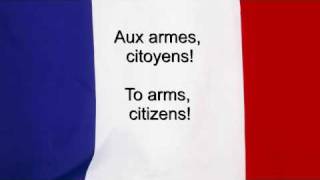 quotLa Marseillaisequot  France National anthem French amp English lyrics [upl. by Oslec]