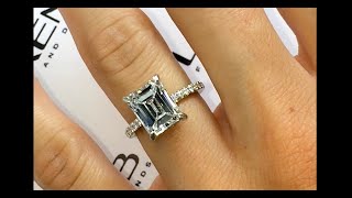 3 carat Emerald Cut Diamond Engagement Ring [upl. by Orofselet]