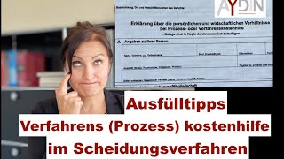 Prozesskostenhilfe  Formular  Ausfülltipps [upl. by Amsed559]