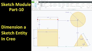 10 Creo Sketch Tutorial Dimension Tools in Details [upl. by Rosie]