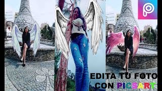 Como Poner Alas De Angel A Tus Fotografías Con PicsArt ✔️TUTORIAL❗❗ [upl. by Attej]