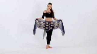 How to Use a Belly Dancing Hip Scarf  Belly Dancing [upl. by Lynnea752]