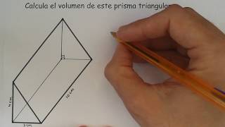 Volumen de un prisma triangular irregular [upl. by Tabbitha]