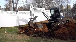 E50 Bobcat Removing Stumps [upl. by Mei]