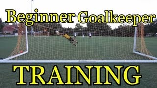 Beginner Goalkeeper Training Basic Foundations of Goalkeeping [upl. by Lyall]