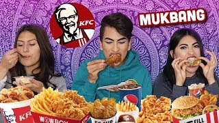 CRAZY KFC MUKBANG with my ANNOYING SISTERS  Louies Life [upl. by Earley443]