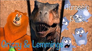 Grizzy and Lemmings  Jurassic Park Pt1  E22 [upl. by Ydok798]