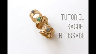 tutoriel bague tissage [upl. by Holt687]