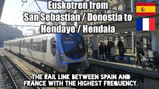 Euskotren San Sebastian Donostia  Hendaye Hendaia tripreport [upl. by Trenna]