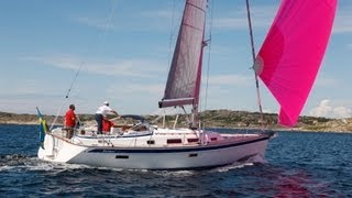 Yachting Monthly  Hallberg Rassy 412 boat test [upl. by Mizuki]