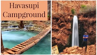 Exploring Havasupai Havasu Falls Hike Campground Grand Canyon Arizona USA  2020 [upl. by Burty]