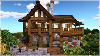 Minecraft How to Build a Large Medieval House [upl. by Enyr]