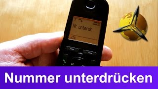 Telefon Anzeige Nummer  Telefonnummer unterdrücken [upl. by Johns]