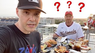 Allyoucaneat challenge with Max Scherzer at Nationals Park [upl. by Eihctir]