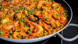 Easy PAELLA Seafood – Ulam Pinoy Recipes [upl. by Einaffit]