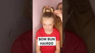 HOW TO DO A BOW BUN  Audrey and Victoria hairstyle [upl. by Eannej622]