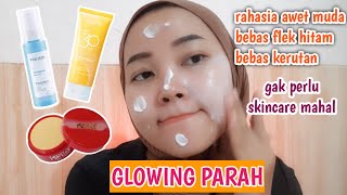 KELLY  SUNSCREEN WARDAH HASILNYA GLOWING PARAH [upl. by Ahsinaw684]