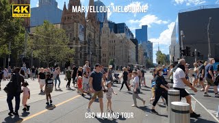 MARVELLOUS MELBOURNE  CBD WALKING TOUR [upl. by Anilra380]