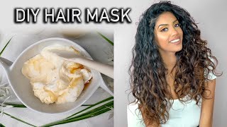 4 Ingredient Moisturizing amp Repairing Hair Mask for DryDamaged Hair  AribaPervaiz  Natural DIY [upl. by Aehtrod]