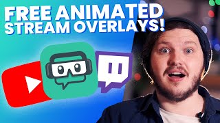 FREE Animated Stream Overlays For SLOBS and OBS  With Download [upl. by Silbahc]